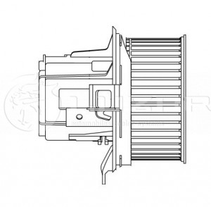 Вентилятор отопителя салона для а/м Mercedes-Benz C (W204) (07-)/E (W212) (09-)  LFH1550 LUZAR