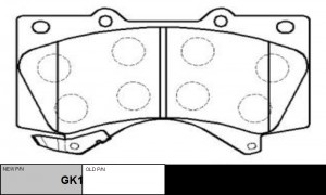 Колодки тормозные TOYOTA Land Cruiser 200 2007 ~ 2015 / Sequoia 2007 ~ 2016 / Tu GK1075 CTR