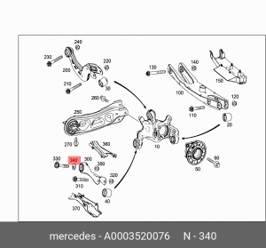 MERCEDES BENZ A0003520076 MERCEDES BENZ