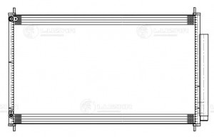Радиатор кондиц. для ам Honda Pilot II (08-) 3.5i AT (LRAC 2318) LRAC 2318 LUZAR