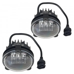 Фара светодиод, четкая свет.граница, 27W Бел, D-90 мм, кмпл 2шт. (ALED073) ALED073 AIRLINE