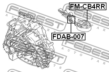 Опора двигателя FM-CB4RR FM-CB4RR FEBEST