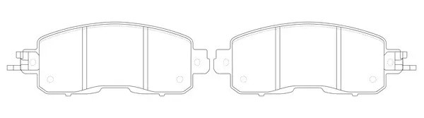 Колодки тормозные передние NISSAN TEANA III (J33) BP22002 BP22002 SB NAGAMOCHI