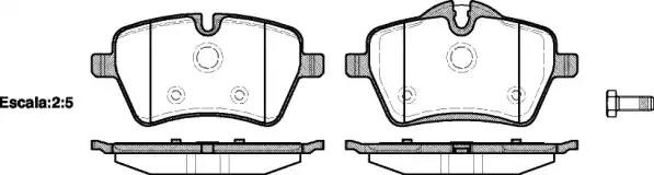 1277 00 FDB4080 [34116770251] !колодки дисковые п.\ BMW Mini Cooper 1.6i/D 06> 1277.00 REMSA