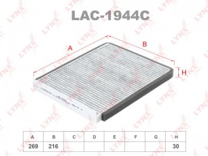 Фильтр салонный угольный LAC-1944C LYNXAUTO