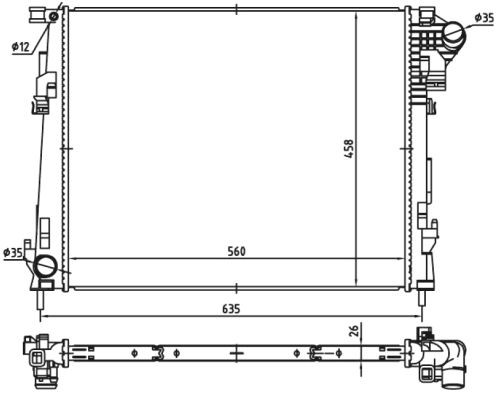 NISSAN QASHQAI (J10) (2006>) 53846 NRF