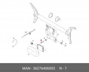 Держатель 36276406003 MAN