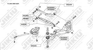 Тяга задняя поперечная RN22003 RN22003 JIKIU