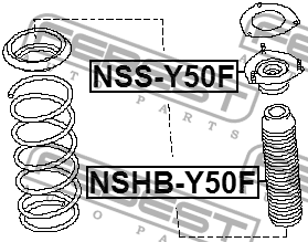 Пыльник амортизатора передний INFINITI M35/45 Y50 2006.07-2010.05 NSHB-Y50F NSHB-Y50F FEBEST