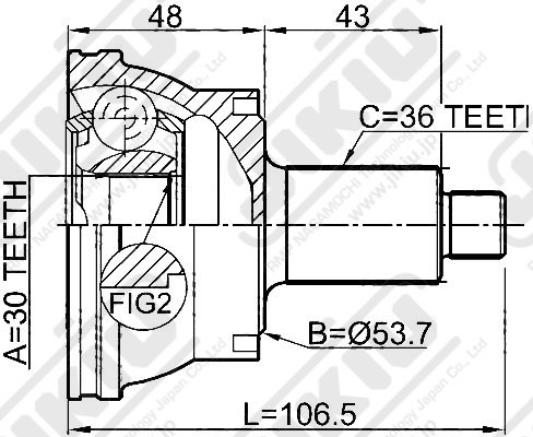 ШРУС JC33034 JC33034 JIKIU