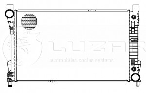 Радиатор охл. для а/м Mercedes-Benz C (W203) (00-) M/A LRc15103 LRC15103 LUZAR