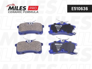 Колодки тормозные задние (Смесь CERAMIC серия PRO) TOYOTA AVENSIS 1.6-2.0 97-03/ E510636 MILES