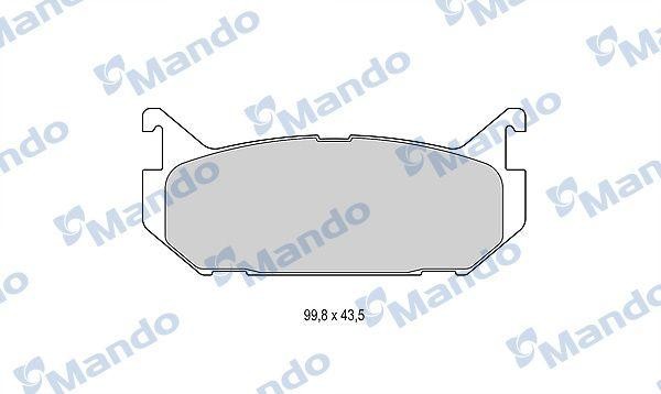 Колодки тормозные MAZDA 626 (92-97),Xedos 6,MX-6 FORD Probe задние (4шт.) MANDO MBF015625 MANDO