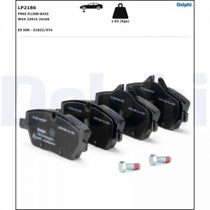 LP2186 колодки дисковые п.\ BMW 1-Series E87 1.6i/1.8D 04> LP2186 DELPHI