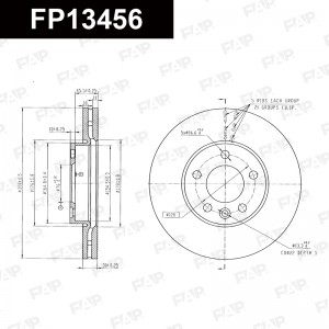 Тормозной диск с покрытием GEOMET FP13456 FP13456 FAP