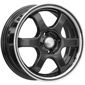 Скад Киото 15.0 / 6.0J PCD 4x100.00 ET 38.00 ЦО 67.10 Литой / Черный с полирован 2150120 SKAD