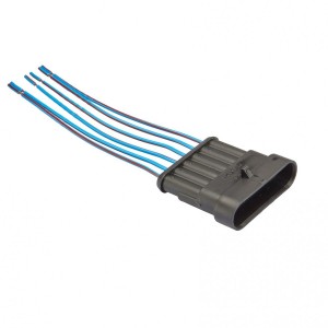 Разъем штыревой 6-контактный, жгута форсунок, к жгуту ЭСУД ГАЗ, с проводами (282 LECAR010210703 LECAR