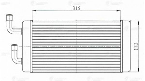 радиатор отоп. алюм.! \ Урал 3255/4320/5323/6323 (LRh 1209) LRH 1209 LUZAR