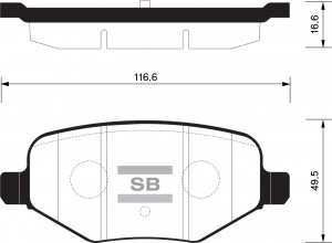 Колодки тормозные дисковые Ford Explorer 11 SP1621 SP1621 SANGSIN