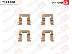 Комплект установочный тормозных колодок Nissan ALMERA I (N15) 1995 - 2000 77AA48 77AA480 MASTER KIT