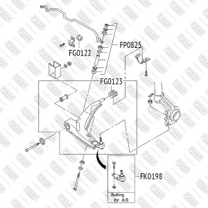 DAEWOO NEXIA/OPEL KADETT E в сборе FP0825 FIXAR