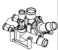 Термостат для а/м Skoda Octavia A5 (04-)/Volkswagen Golf IV (97-) 1.6FSi MT LT18 LT18K1 LUZAR