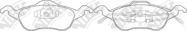Колодки передние (FORD FOCUS I) PN0119 PN0119 NIBK