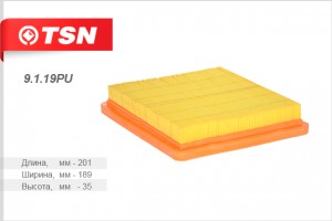 фильтр воздушный!Daewoo Matiz/Tico 0.8 95> 9119PU TSN