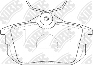 Колодки тормозные дисковые MITSUBISHI COLT 04/SMART FORFOUR 05/VOLVO S40/V40  PN PN3593 NIBK