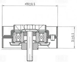 ролик обводной ремня ГРМ!\ Audi A8 3.7i/4.2i 03> CM 5146 TRIALLI