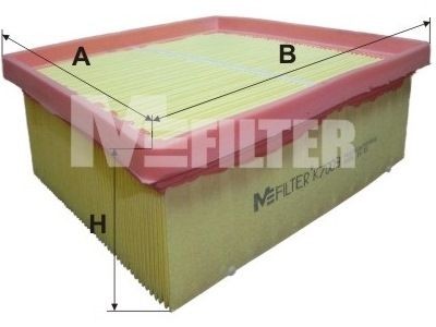 фильтр воздушный!\ Ford Fiesta 1.25/1.4/1.6/1.6TDCi 08> K7009 MFILTER AUTOMOTIVE FILTERS