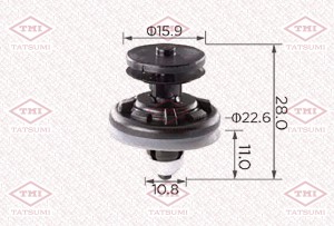 КРЕПЛЕНИЕ ОБШИВКИ ДВЕРИ VW/AUDI TJB1147 TATSUMI