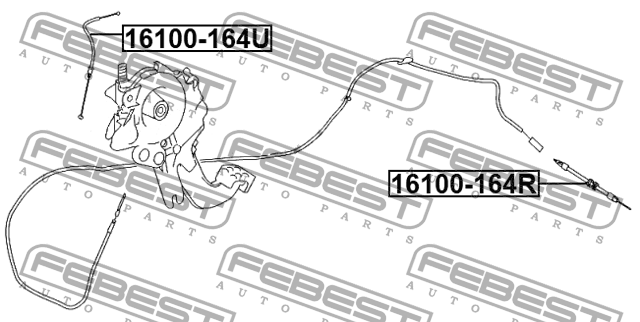 MERCEDES BENZ W164 M-KLASSE (ML) (2005-2011) 16100-164R FEBEST