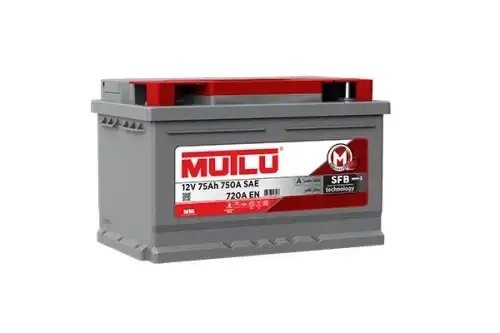 Аккумулятор MUTLU SFB 75А/ч обратная полярность, низкий SMF 57572 LB3.75.072.A MUTLU