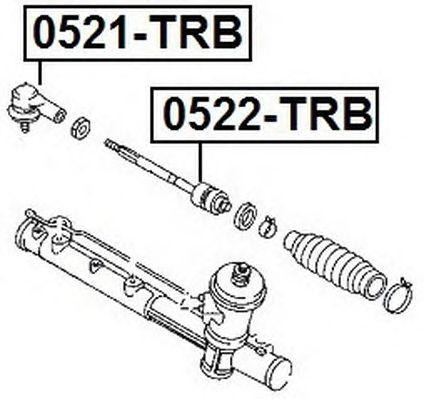 Наконечник поперечной рулевой тяги 0521TRB 0521-TRB ASVA
