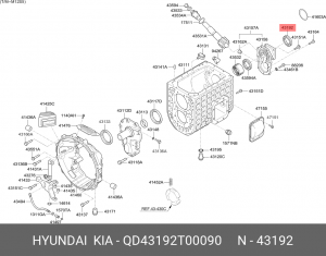 Сальник HYUNDAI HD65,78,County (M035S5) КПП задней крышки OE QD43192T00090 HYUNDAI KIA