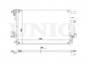Радиатор кондиционера RAD-30012 UNIO