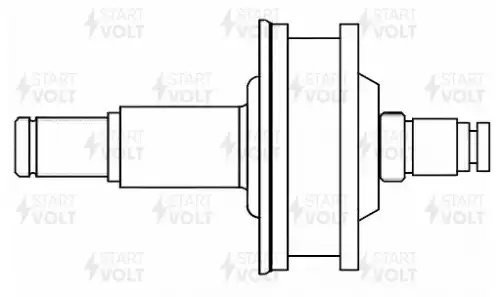 Привод стартера (бендикс) для а/м Hyundai H-1 (00-)/Terracan (01-) 2.5TDi (VCS 0 VCS 0845 START VOLT