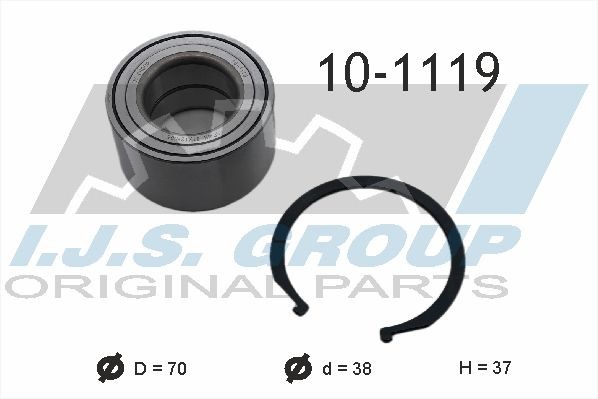 к-кт подшипника ступ. пер!\ Hyundai Accent 99>/Elantra/Lantra 95-00 101119 IJS GROUP