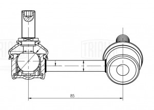 Стойка стабилизатора Nissan Teana J32 (08-) (задн.прав.) (SP 1404) SP1404 TRIALLI