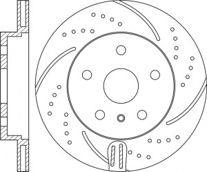 Диск тормозной перфорированный RN1706DSET RN1706DSET NIBK