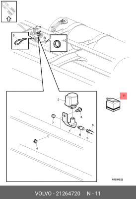 фильтр вентиляции картерных газов (сапун)! \VOLVO FH/FM 21264720 VOLVO
