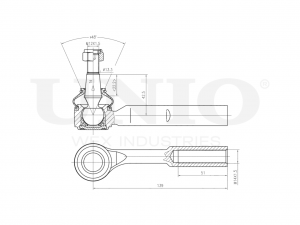 Наконечник рулевой левый SSP-10084 UNIO