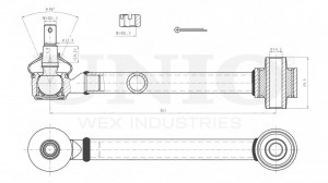 Рычаг подвески поперечный задний SSP-40147 UNIO