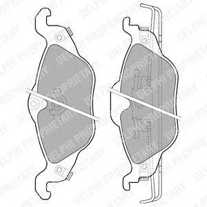 LP1673 колодки дисковые п.\ Opel Astra 1.2i-1.7TDi 98> LP1673 DELPHI