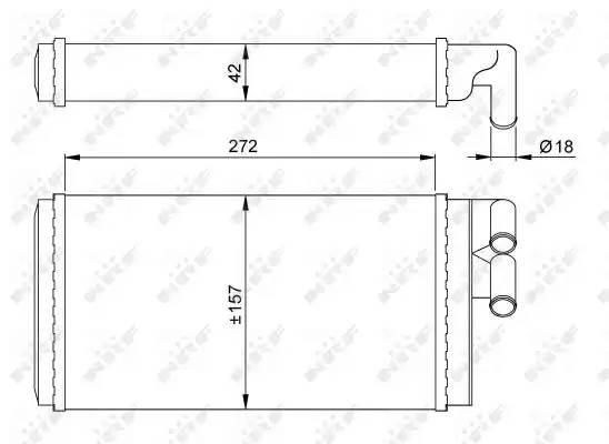 AUDI 100/A6/A8/V8 275x155 50602 NRF