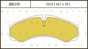 Колодки тормозные дисковые передние IVECO Daily 85- BB0198 BB0198 BLITZ