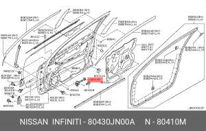 ОГРАНИЧИТЕЛЬ ДВЕРИLINK-DOOR STOPP 80430-JN00A 80430-JN00A NISSAN