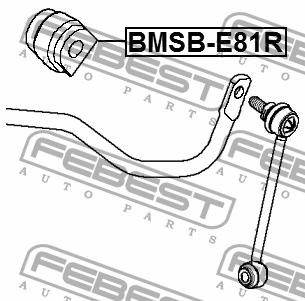 Втулка стабилизатора задняя D13 BMW 3 E90/E91 2004-2012 BMSB-E81R BMSB-E81R FEBEST