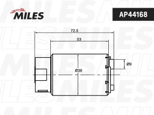 Насос топливный TOYOTA CAMRY 2.4 -11 AP44168 AP44168 MILES
